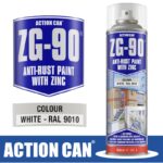 WHITE GALVANISING ZINC PAINT SPRAY ZG-90 WHITE 500ML COLD RAPID DRY