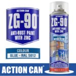 ANTI RUST SPRAY ZG-90 BLUE 500ML COLD ZINC GALVANISING RAPID DRY