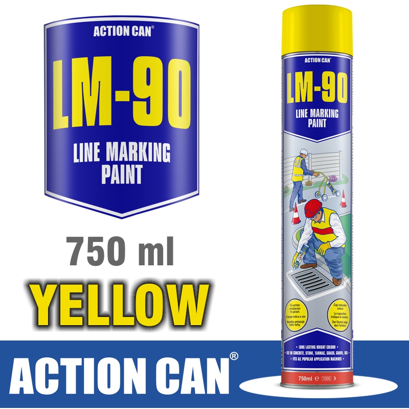 LINE MARKING PAINT LM-90 YELLOW 750ML LINE MARKING PAINT LM-90 YELLOW 750ML