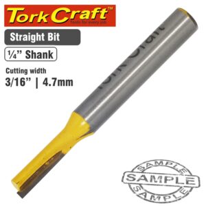 ROUTER BIT STRAIGHT 3/16' (4.762MM)