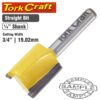 ROUTER BIT STRAIGHT 3/4' (19MM)