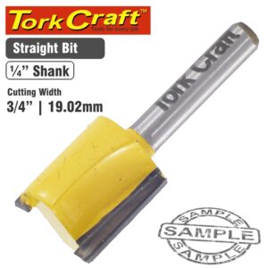 ROUTER BIT STRAIGHT 3/4' (19MM)