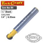 ROUTER BIT CORE BOX 1/4'