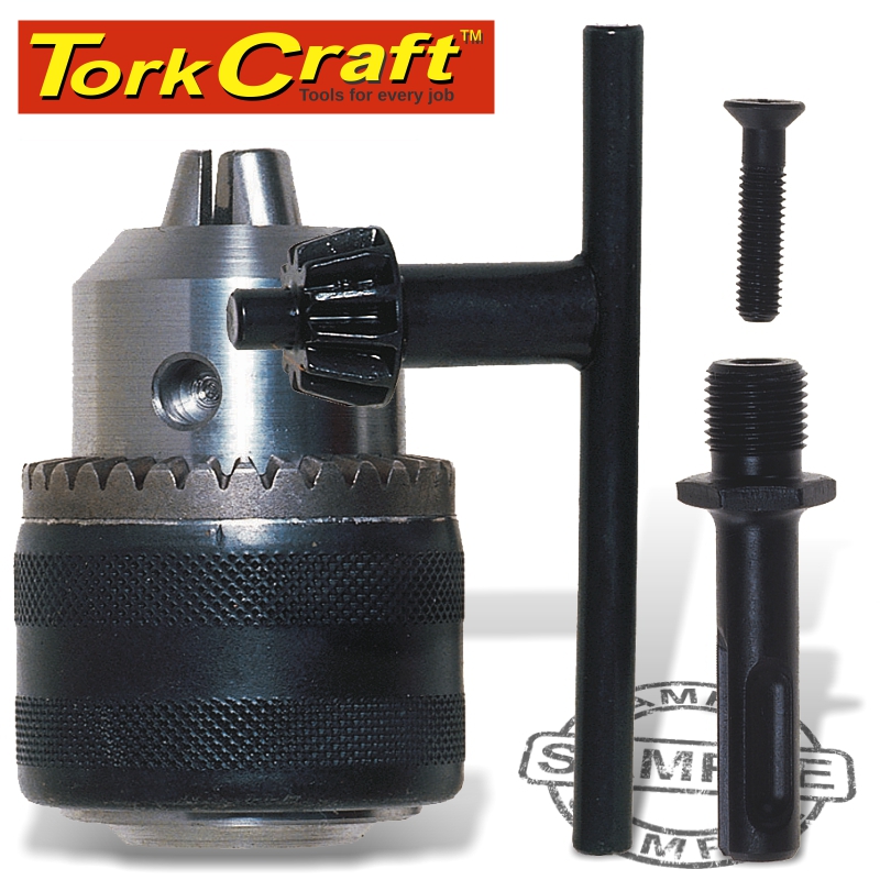 CHUCK & KEY 13MM 1/2'X 20UNF & SDS ADAPTOR CHUCK & KEY 13MM 1/2'X 20UNF & SDS ADAPTOR
