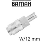 UNIVERSAL QUICK COUPLER W/12MM HOSE TAIL