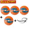 3+1 FREE CUTTING DISC STEEL SS 230X2.0X22.22MM + B5231 SAFETY GLASSES