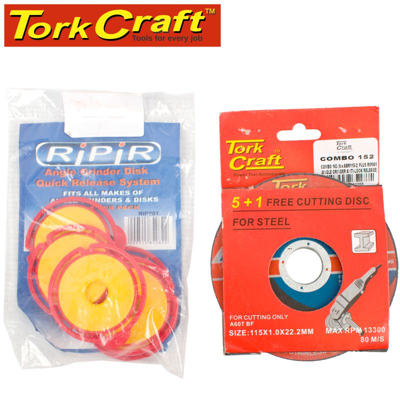 COMBO 103 (6x ABR115S-2) PLUS RIP001 (ANGLE GRINDER ANTI LOCK RELEASE) COMBO 103 (6x ABR115S-2) PLUS RIP001 (ANGLE GRINDER ANTI LOCK RELEASE)