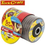 FLAP DISC ALU. OXIDE 115MM 80 GRIT FLAT 12PC METAL TIN