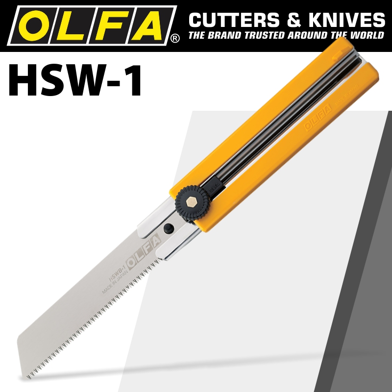 OLFA RETRACTABLE SAW KNIFE WITH HSWB-1 BLADE OLFA RETRACTABLE SAW KNIFE WITH HSWB-1 BLADE