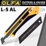 OLFA CUTTER 18MM WITH AUTO LOCK HEAVY DUTY + 1 FREE SPEED BLADE