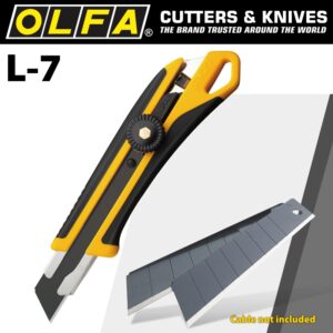 OLFA 18MM HEAVY DUTY WHEEL LOCK CUTTER WITH X5 FREE LBB BLADES