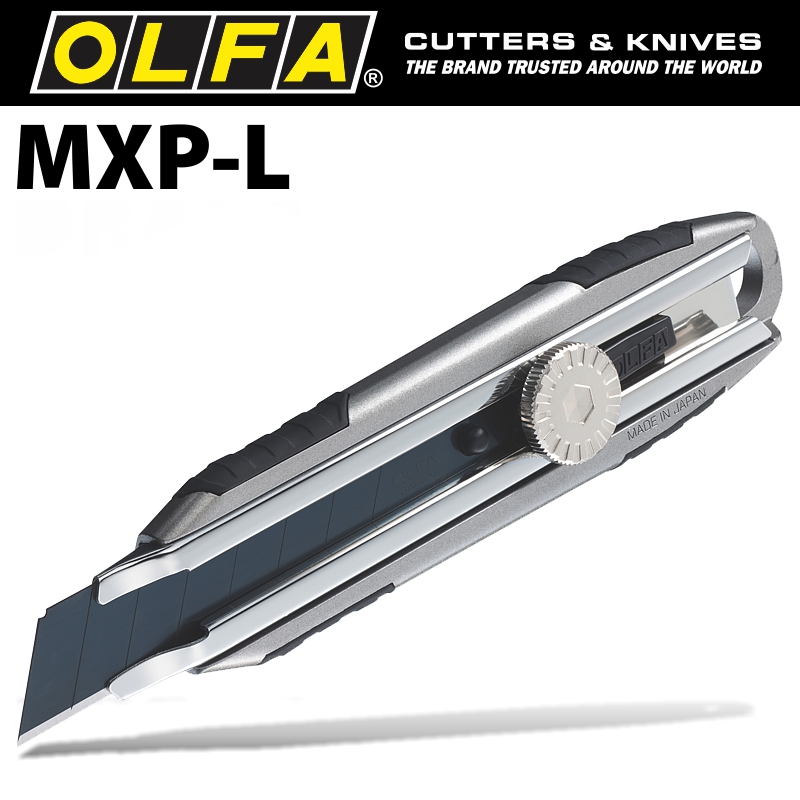 OLFA CUTTER 18MM WITH BLADE WHEEL LOCK + EXCELBLACK BLADE OLFA CUTTER 18MM WITH BLADE WHEEL LOCK + EXCELBLACK BLADE