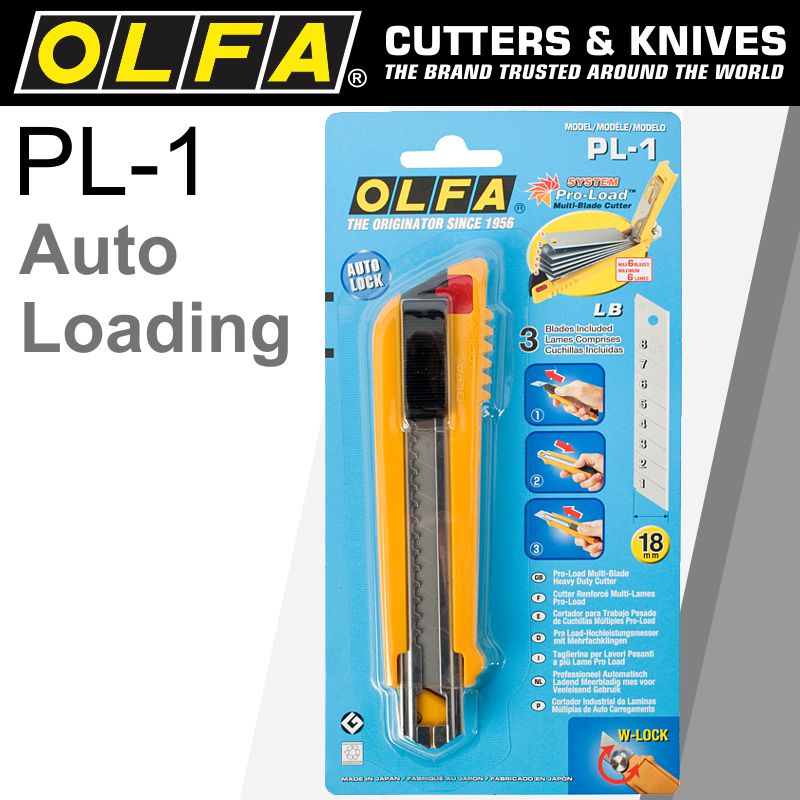 PROFESSIONAL HEAVY DUTY CUTTER PRO LOAD LOADING 18MM BLADES PROFESSIONAL HEAVY DUTY CUTTER PRO LOAD LOADING 18MM BLADES