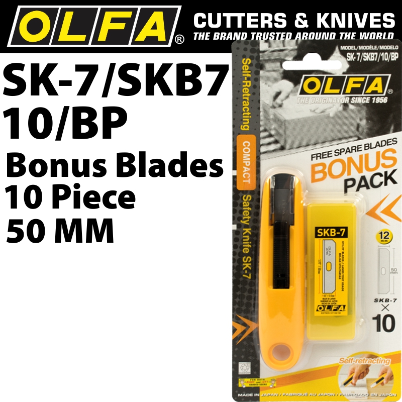OLFA SAFETY CUTTER MODEL SK-7 WITH X10 FREE SKB7 BLADES OLFA SAFETY CUTTER MODEL SK-7 WITH X10 FREE SKB7 BLADES