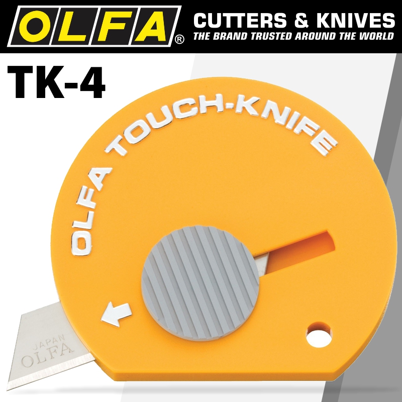 OLFA TOUCH KNIFE 32 PER PACK ON HANG UP DISPLAY CARD OLFA TOUCH KNIFE 32 PER PACK ON HANG UP DISPLAY CARD