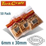 DOWELS 6 X 30MM 50 PER BAG (BIRCH WOOD)