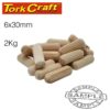 DOWELS 6 X 30MM 2KG BAG
