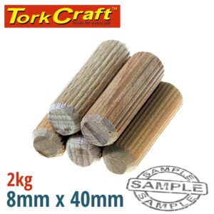 DOWELS 8 X 40MM 2KG BAG