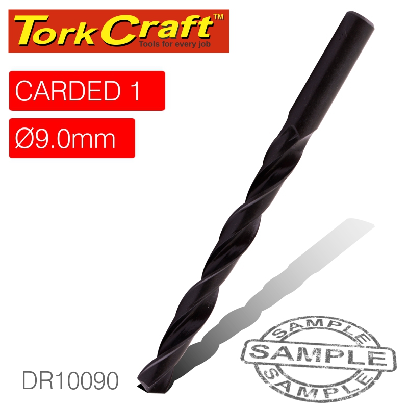 DRILL BIT HSS STANDARD 9.0MM 1/CARD DRILL BIT HSS STANDARD 9.0MM 1/CARD