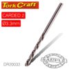 DRILL BIT HSS INDUSTRIAL 3.3MM 135DEG 2/CARD