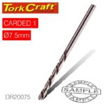 DRILL BIT HSS INDUSTRIAL 7.5MM 135DEG 1/CARD