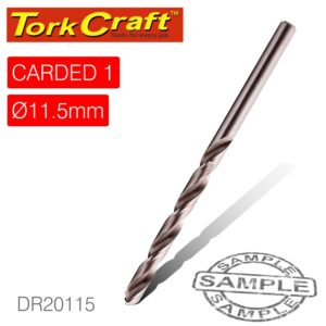 DRILL BIT HSS INDUSTRIAL 11.5MM 135DEG 1/CARD