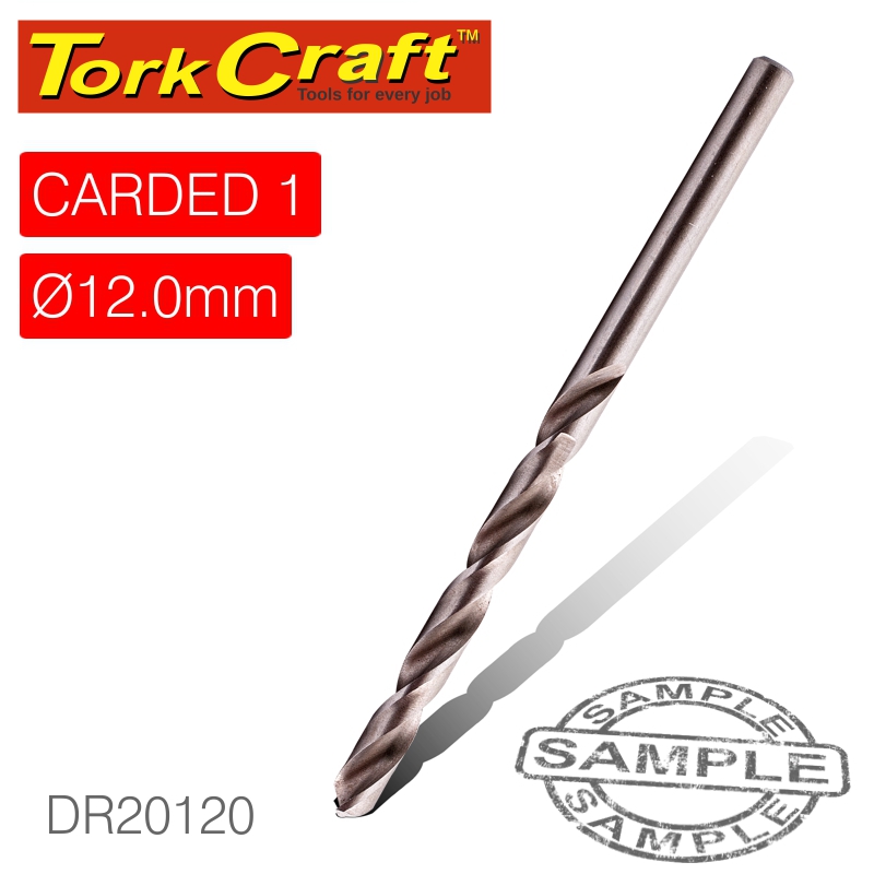 DRILL BIT HSS INDUSTRIAL 12.0MM 135DEG 1/CARD DRILL BIT HSS INDUSTRIAL 12.0MM 135DEG 1/CARD