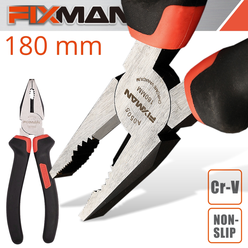 FIXMAN INDUSTRIAL COMBINATION PLIERS 7'/187MM FIXMAN INDUSTRIAL COMBINATION PLIERS 7'/187MM