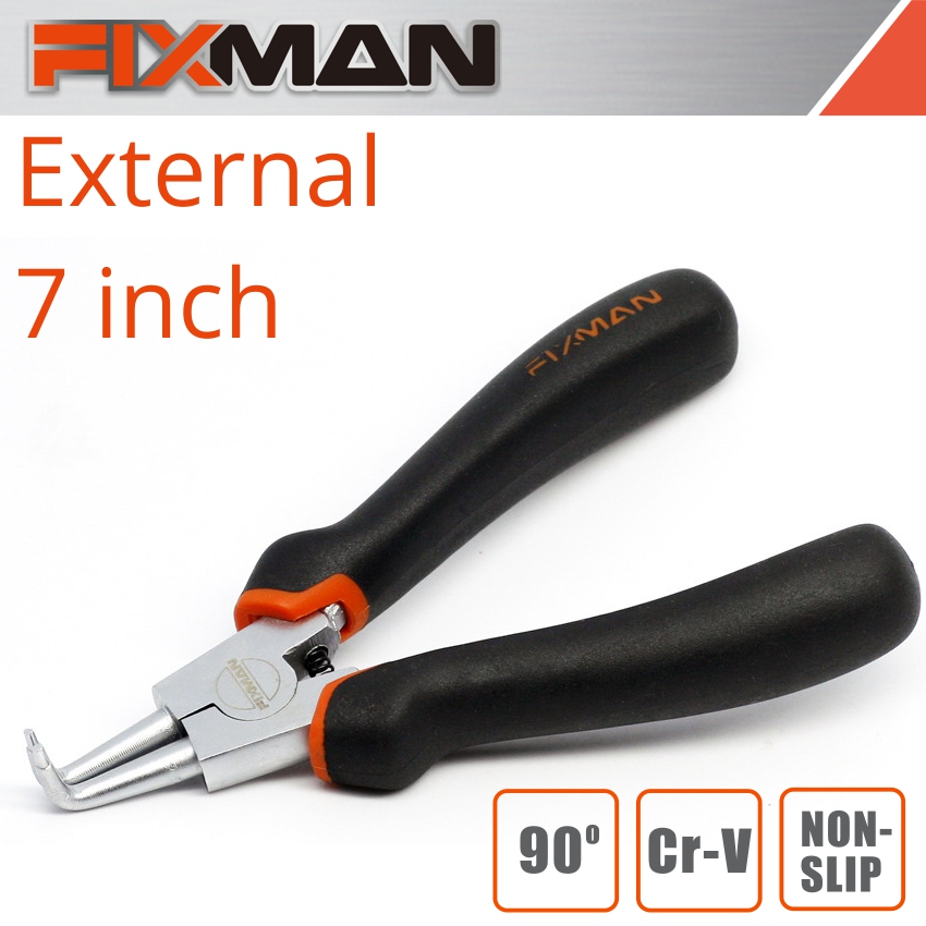 FIXMAN EXTERNAL CIRCLIP PLIERS 7'/175MM 90 DEG FIXMAN EXTERNAL CIRCLIP PLIERS 7'/175MM 90 DEG