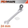 FIXMAN FLEXIBLE RATCHET COMBINATION WRENCH 24MM