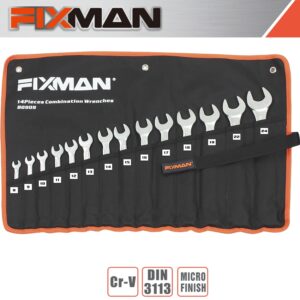 FIXMAN 14PCS COMBINATION SPANNER SET 8MM - 24MM