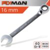 FIXMAN REVERSIBLE COMBINATION RATCHETING WRENCH 16MM