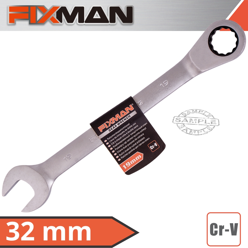 FIXMAN COMBINATION RATCHETING WRENCH 32MM FIXMAN COMBINATION RATCHETING WRENCH 32MM