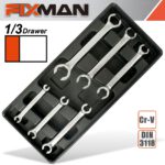 FIXMAN 6-PC FLARE WRENCHES 6 TO 24MM