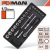 FIXMAN 22-PC 3/8' DR.SOCKETS & ACCESSORIES