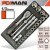 FIXMAN 22-PC 1/2' DR.SOCKETS & ACCESSORIES