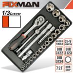 FIXMAN 22-PC 1/2' DR.SOCKETS & ACCESSORIES