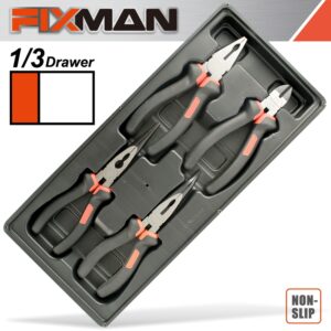FIXMAN  4 PIECE PLIER SET CP 7' DCP 6' LNP 8' BNP 8'