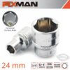 FIXMAN 3/8' DRIVE HEX SOCKET 24MM
