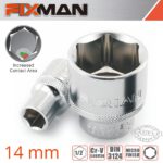 FIXMAN 1/2' DRIVE HEX SOCKET 14MM X 21.8MM