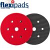 INTERFACE CUSHION PAD HOOK AND LOOP 150MM 6 HOLE
