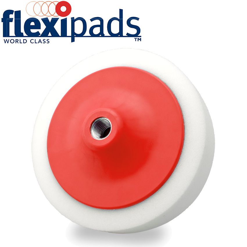 WHITE COMPOUND SPONGE M14 X 2MM 150 x 50 RED BACKING WHITE COMPOUND SPONGE M14 X 2MM 150 x 50 RED BACKING