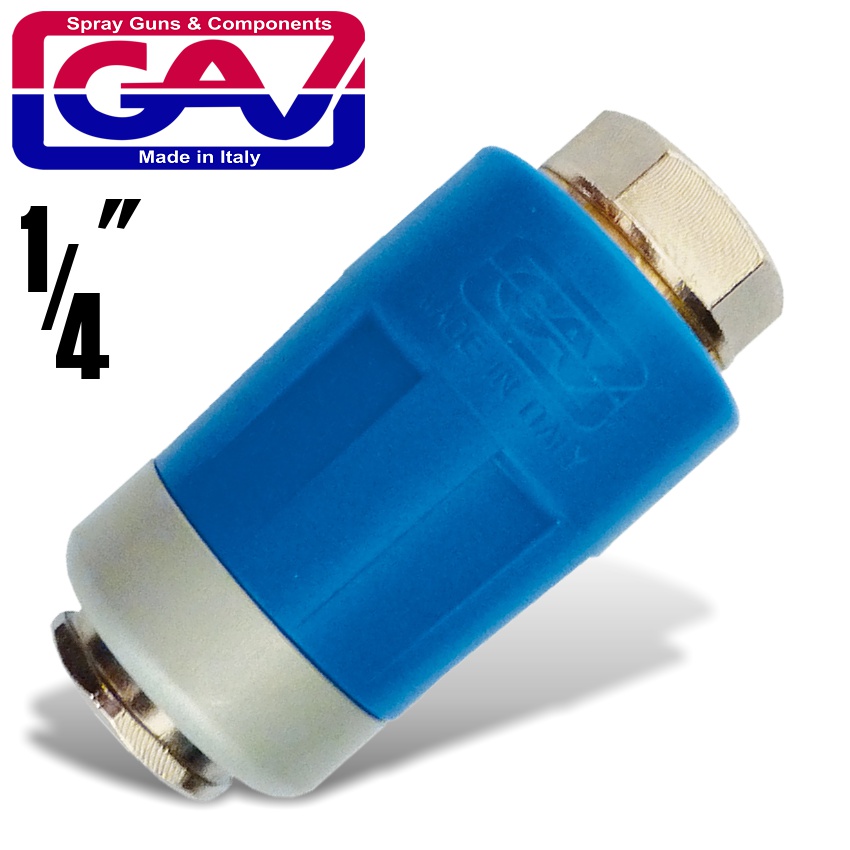 SAFETY QUICK COUPLER 1/4'F TWO STAGE RELEASE AIRBLOCK SAFETY QUICK COUPLER 1/4'F TWO STAGE RELEASE AIRBLOCK