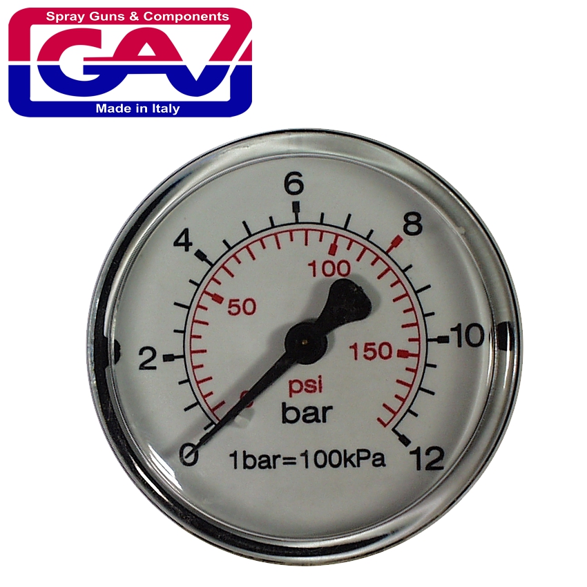 PRESSURE GAUGE 50MM 1/8 REAR PRESSURE GAUGE 50MM 1/8 REAR