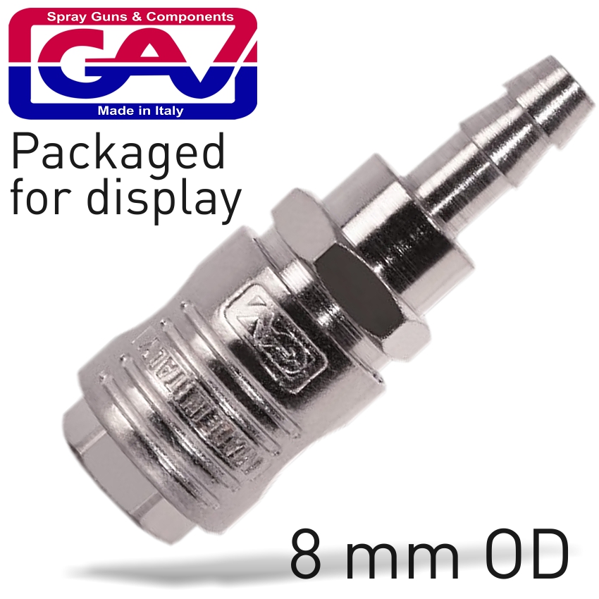QUICK COUPLER/8MM HOSE PACKAGED QUICK COUPLER/8MM HOSE PACKAGED