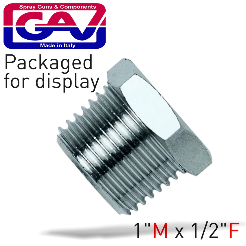 TAPER REDUCER BUSH 1 M X1/2 F PACKAGED TAPER REDUCER BUSH 1 M X1/2 F PACKAGED