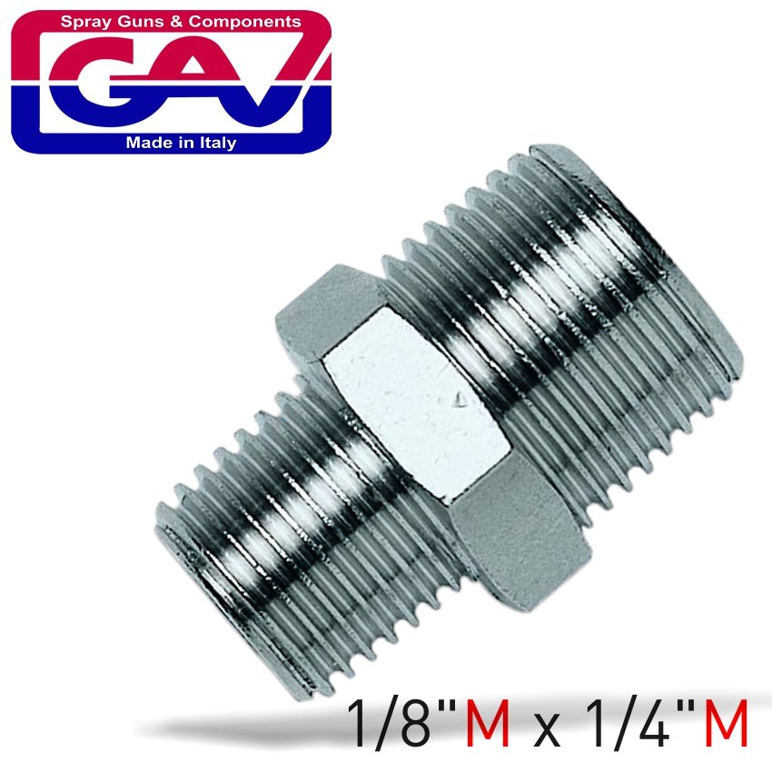 TAPER REDUCER NIPPLE 1/8 X 1/4 M/M TAPER REDUCER NIPPLE 1/8 X 1/4 M/M