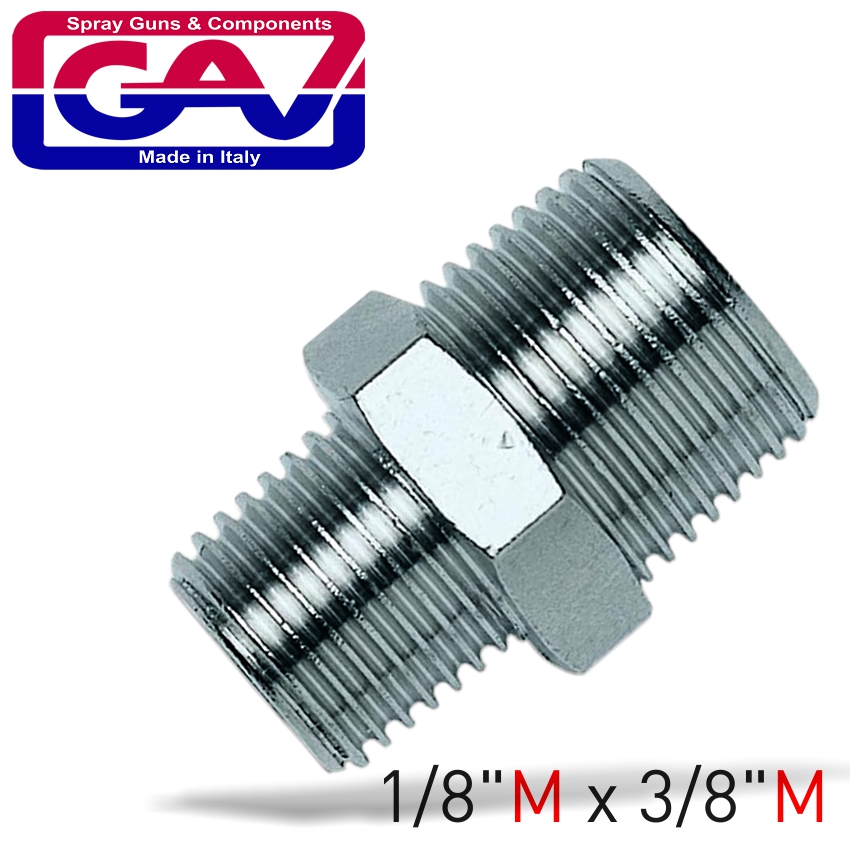 TAPER REDUCER NIPPLE 1/8 X 3/8 M/M TAPER REDUCER NIPPLE 1/8 X 3/8 M/M