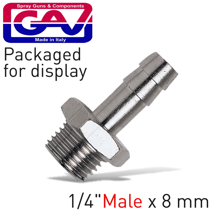 HOSE ADAPTOR 1/4'M X 8MM+HOSE CLA HOSE ADAPTOR 1/4'M X 8MM+HOSE CLA