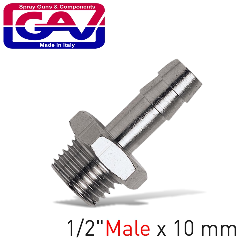HOSE ADAPTOR 1/2'M X 10MM HOSE ADAPTOR 1/2'M X 10MM